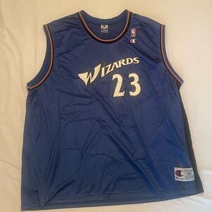 Champion Wizards Michael Jordan throwback jersey.